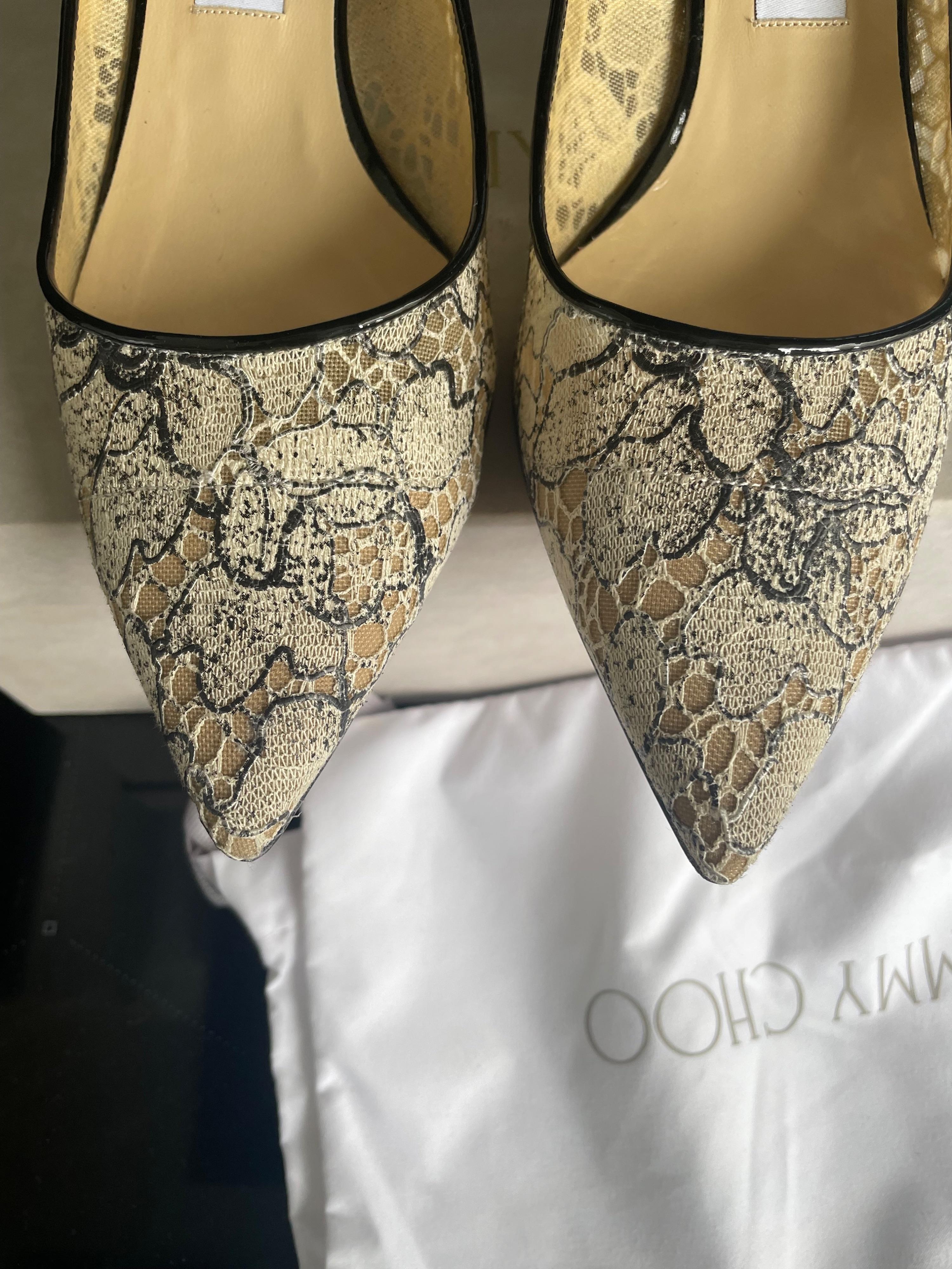 Jimmy Choo Lace Agnes Pumps