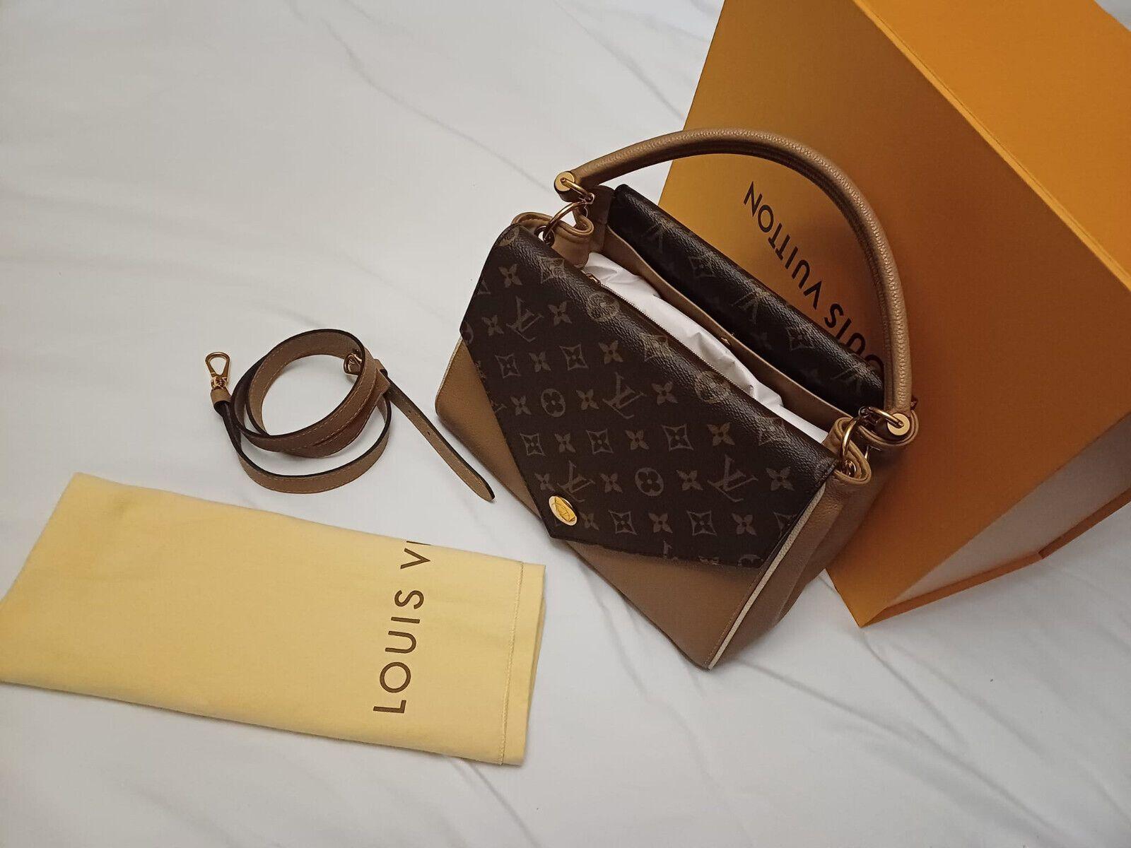 Louis Vuitton Sesame Monogram Canvas and Leather Double V Bag
