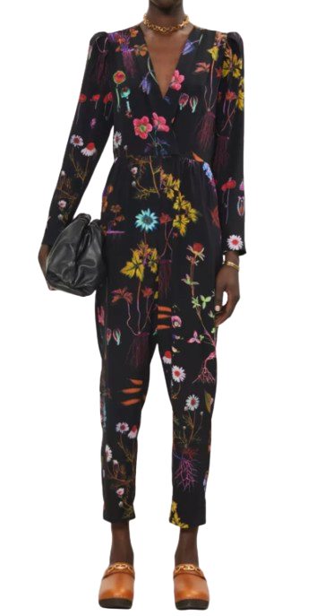 Stella McCartney Tuta Floral Silk Jumpsuit