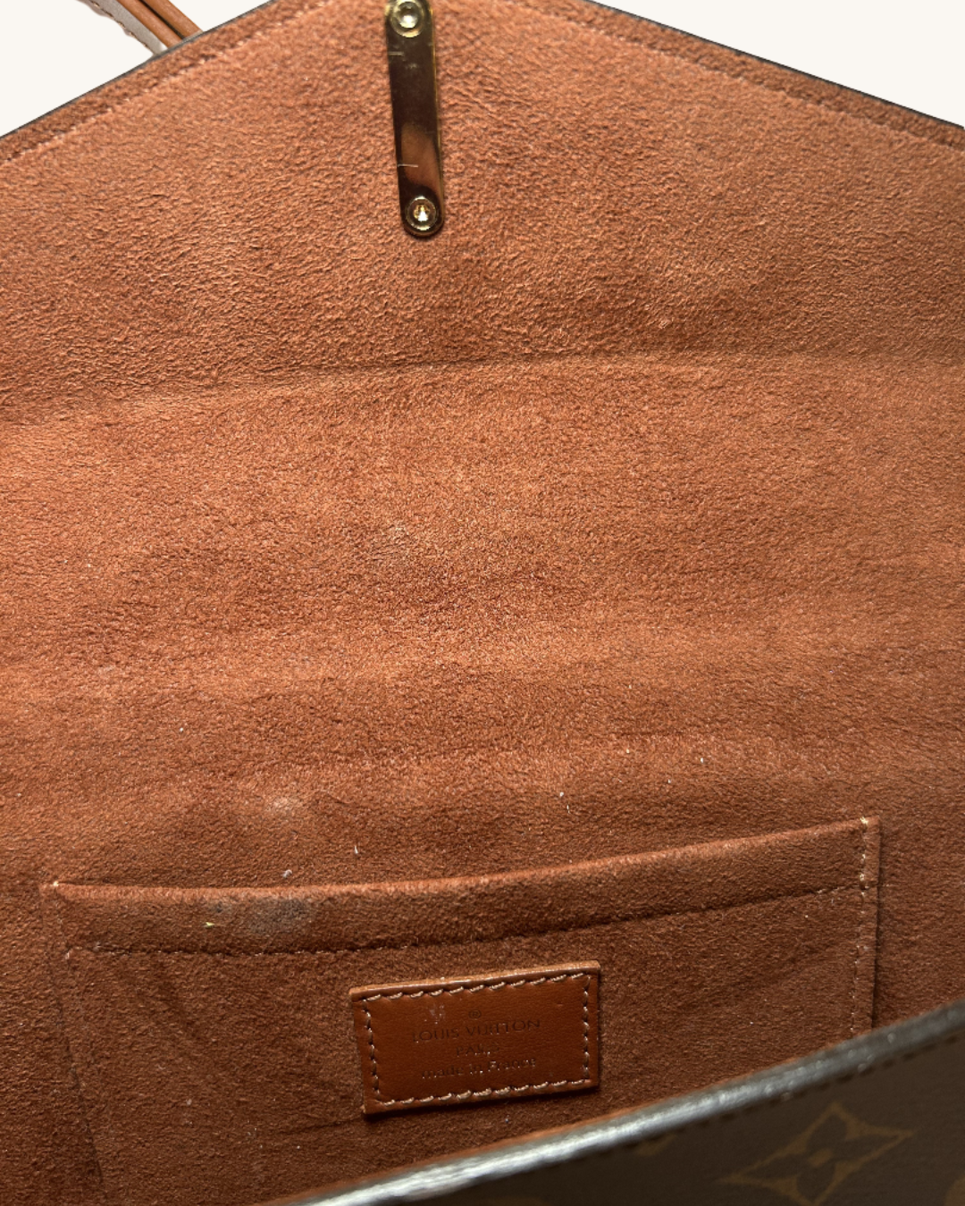 Louis Vuitton Coated Canvas And Leather Bag