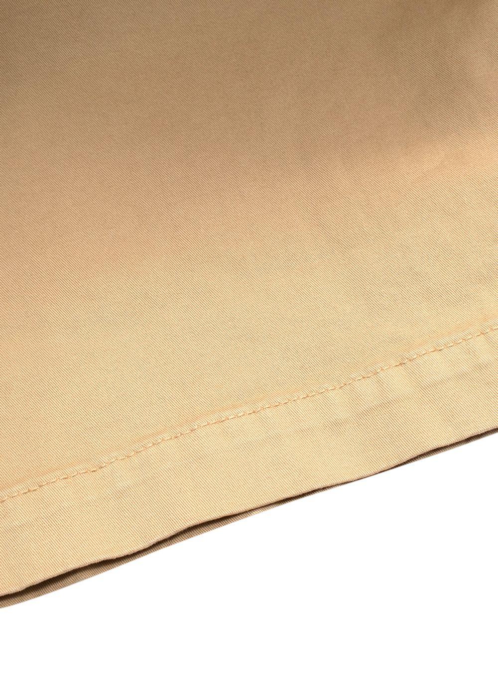 Frame Beige High Rise Cropped Twill Cargo Trousers