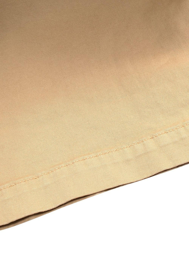 Frame Beige High Rise Cropped Twill Cargo Trousers
