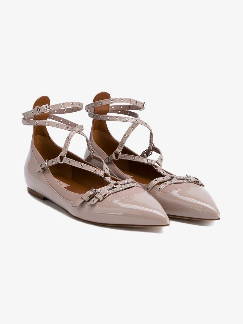 Valentino Love Latch Ballerina Flats