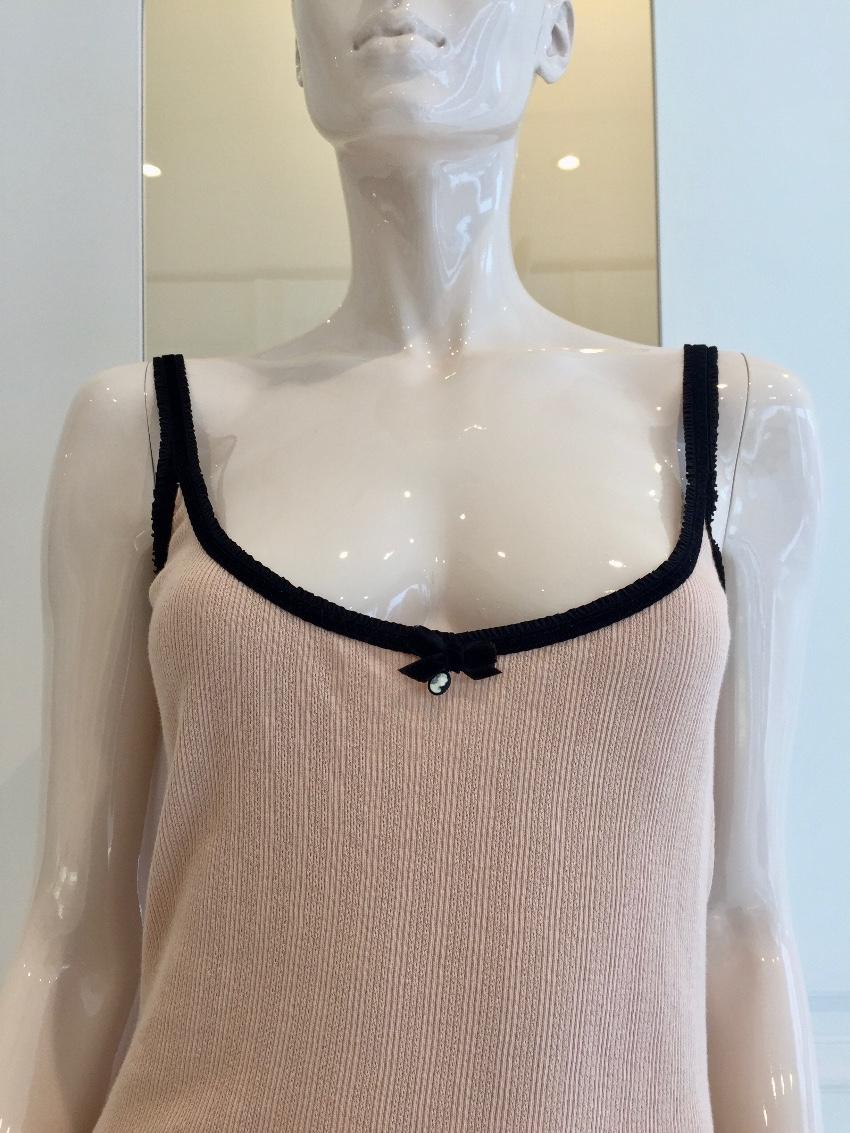 Blumarine Pleated Soft Peach Camisole