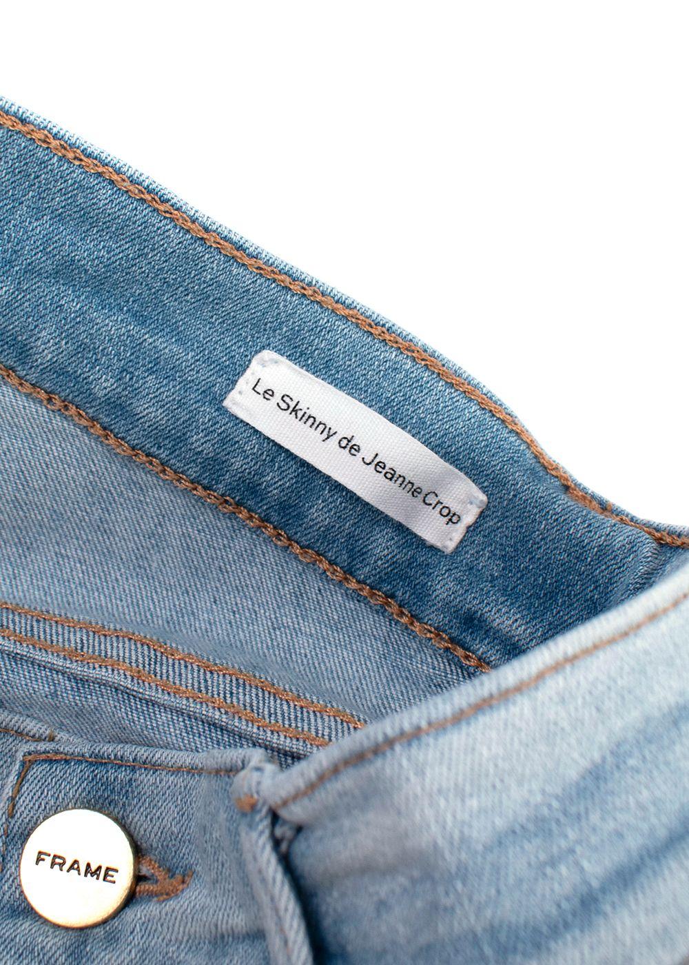 Frame Light Wash Le skinny Je Jeanne Crop Jeans
