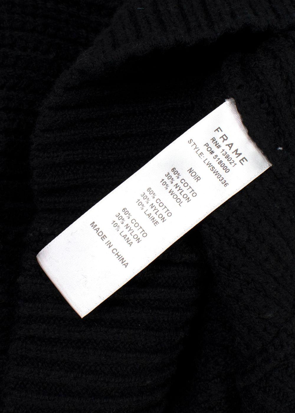 Frame Black Rib Knit Jumper