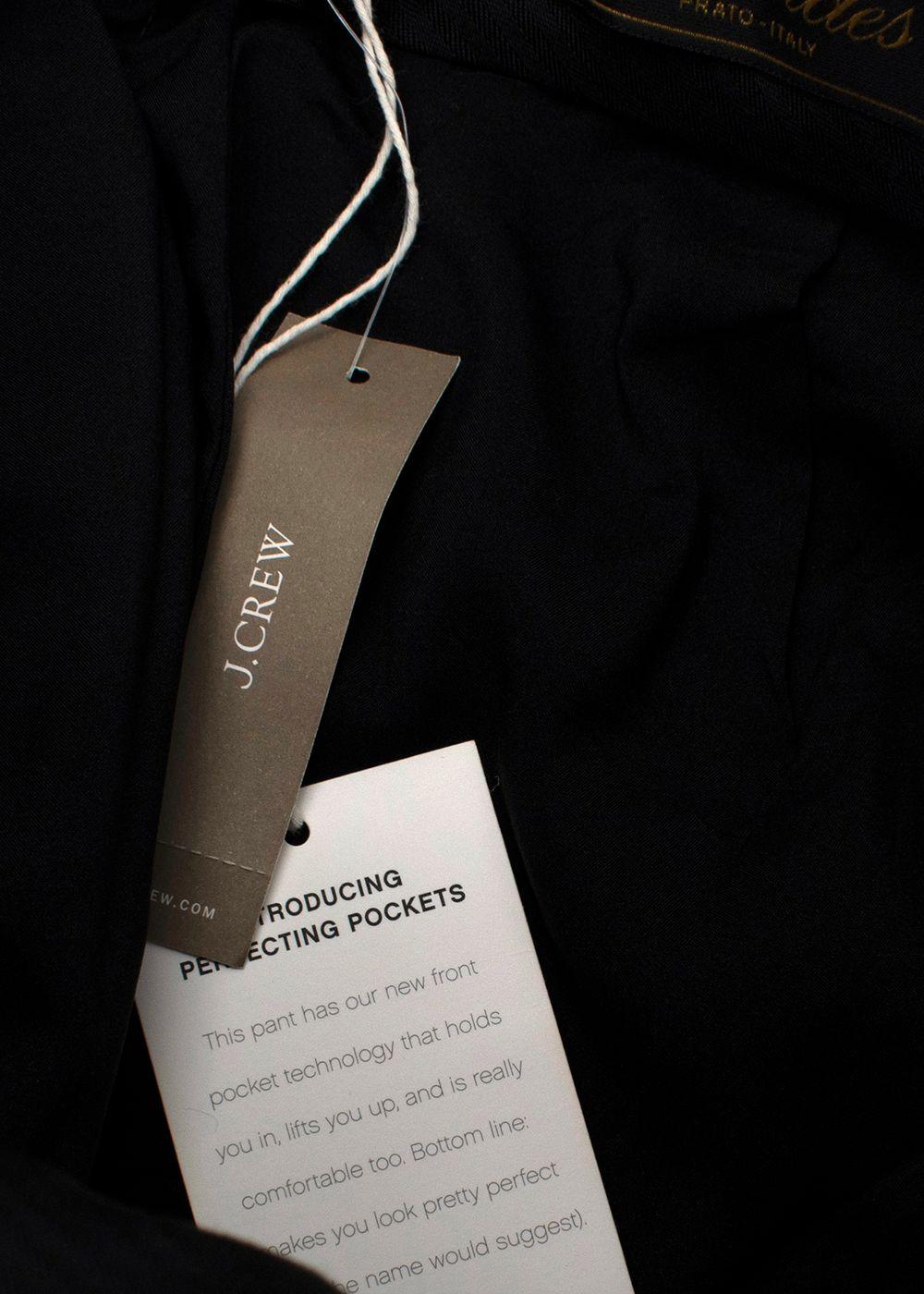Black Wool Blend Pants