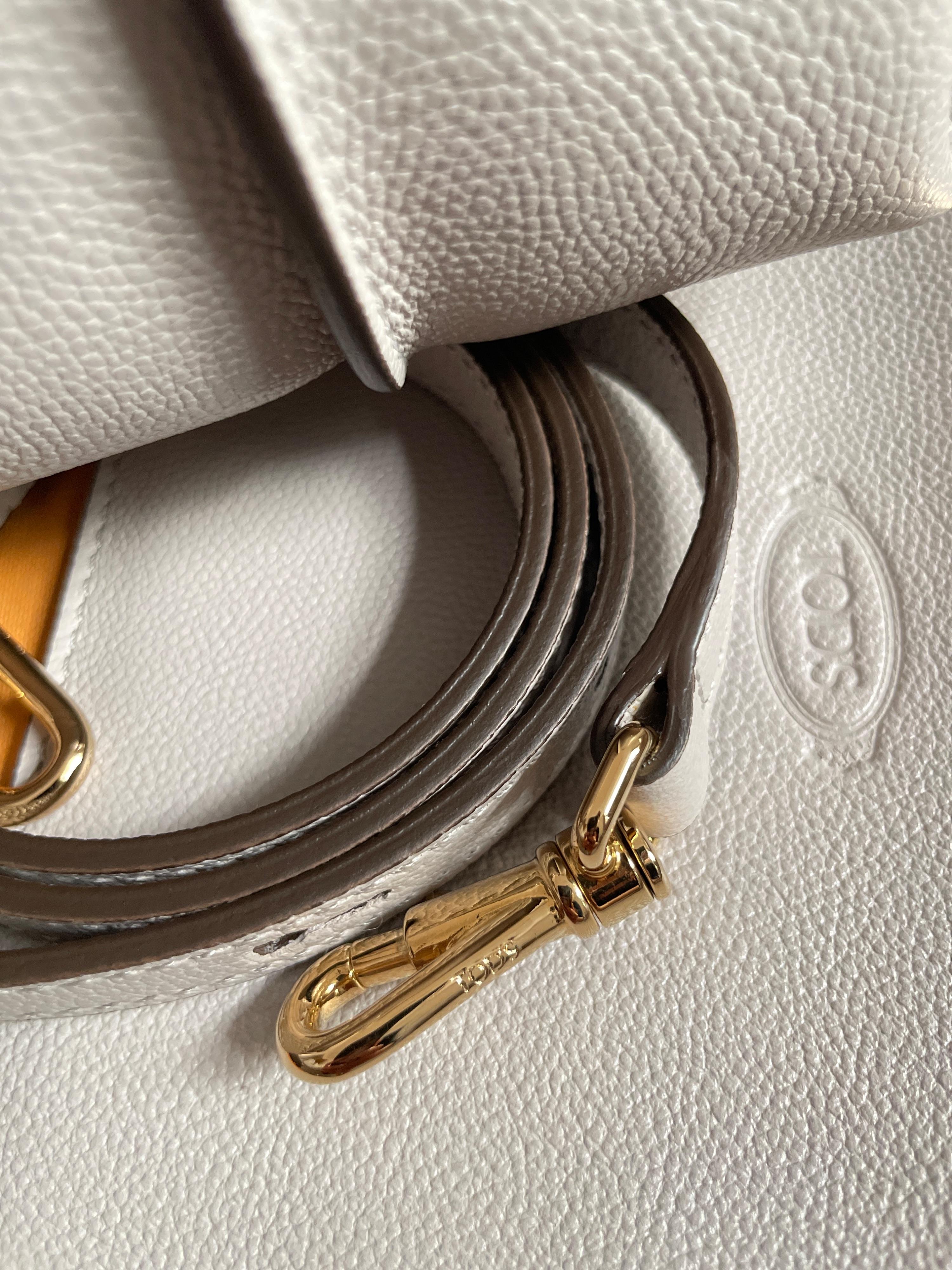 Tod's Grey Mini T Timeless Shopping Bag