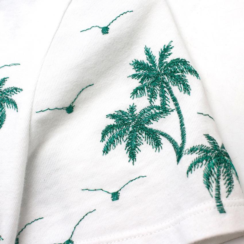 Maje White Tanzanie Palm Tree Tshirt