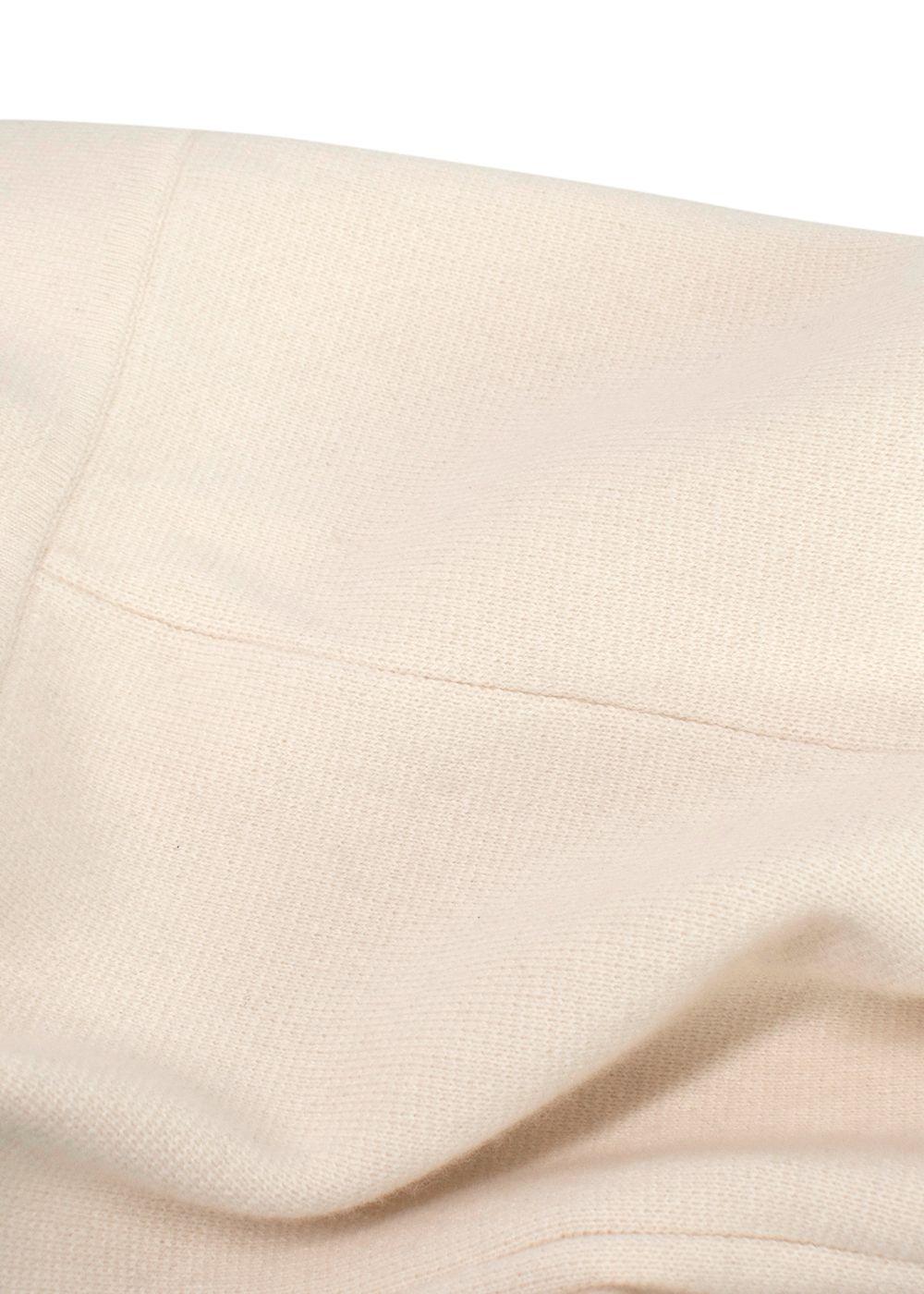 Galvan Cream Maia Cashmere Flared Trousers