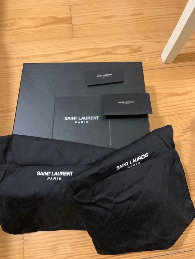 Saint Laurent Black Leather Wrap Buckle Ankle Boots