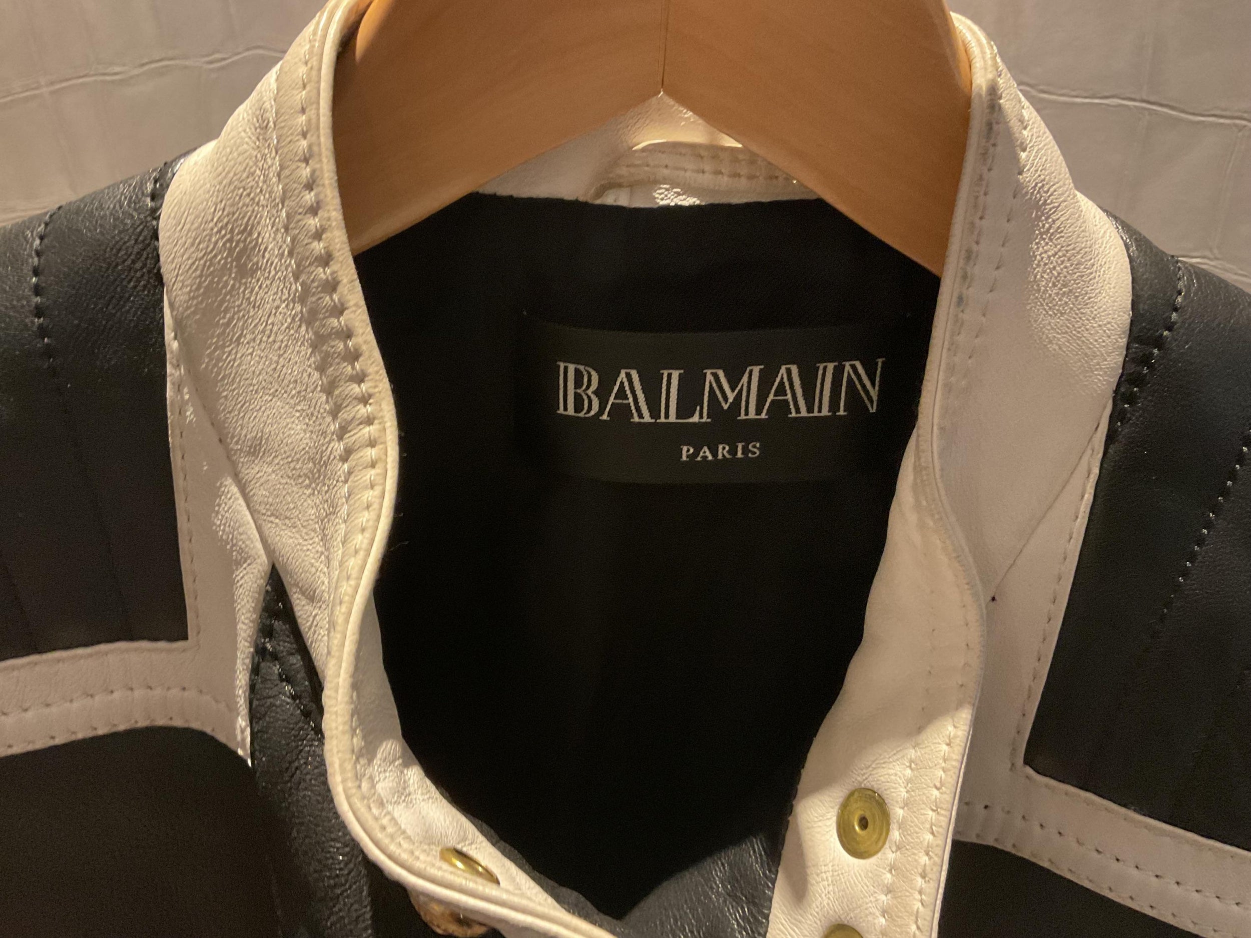 Black Lambskin Leather Biker Jacket