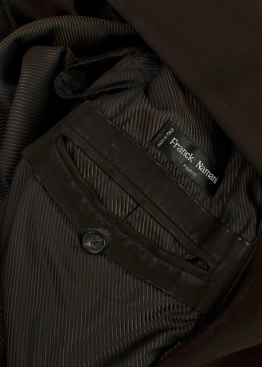 Franck Namani Dark Brown Suede Tailored Jacket
