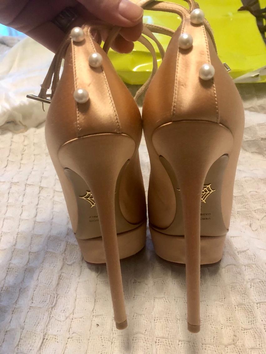 Charlotte Olympia satin heels
