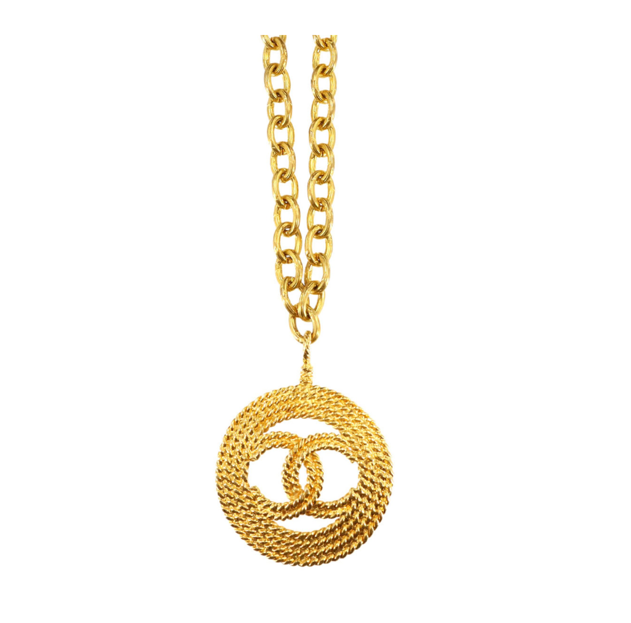 Chanel Coco Gold Metal CC Necklace