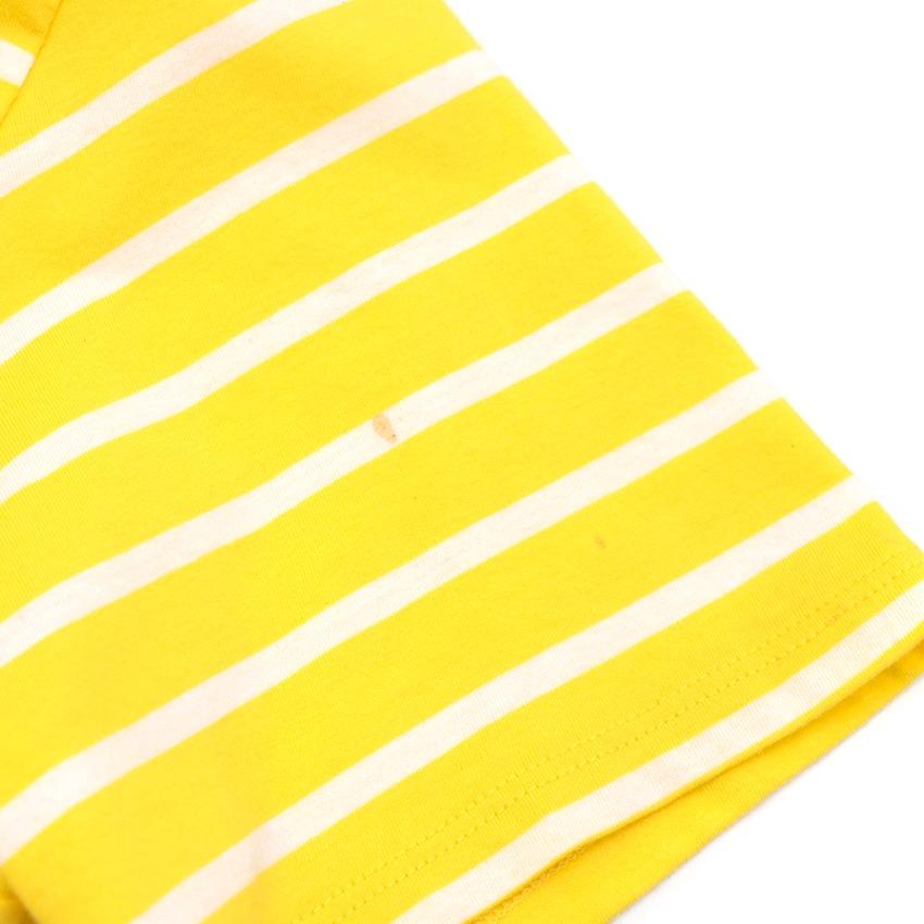 Karl Lagerfeld Yellow Cotton Striped Tshirt
