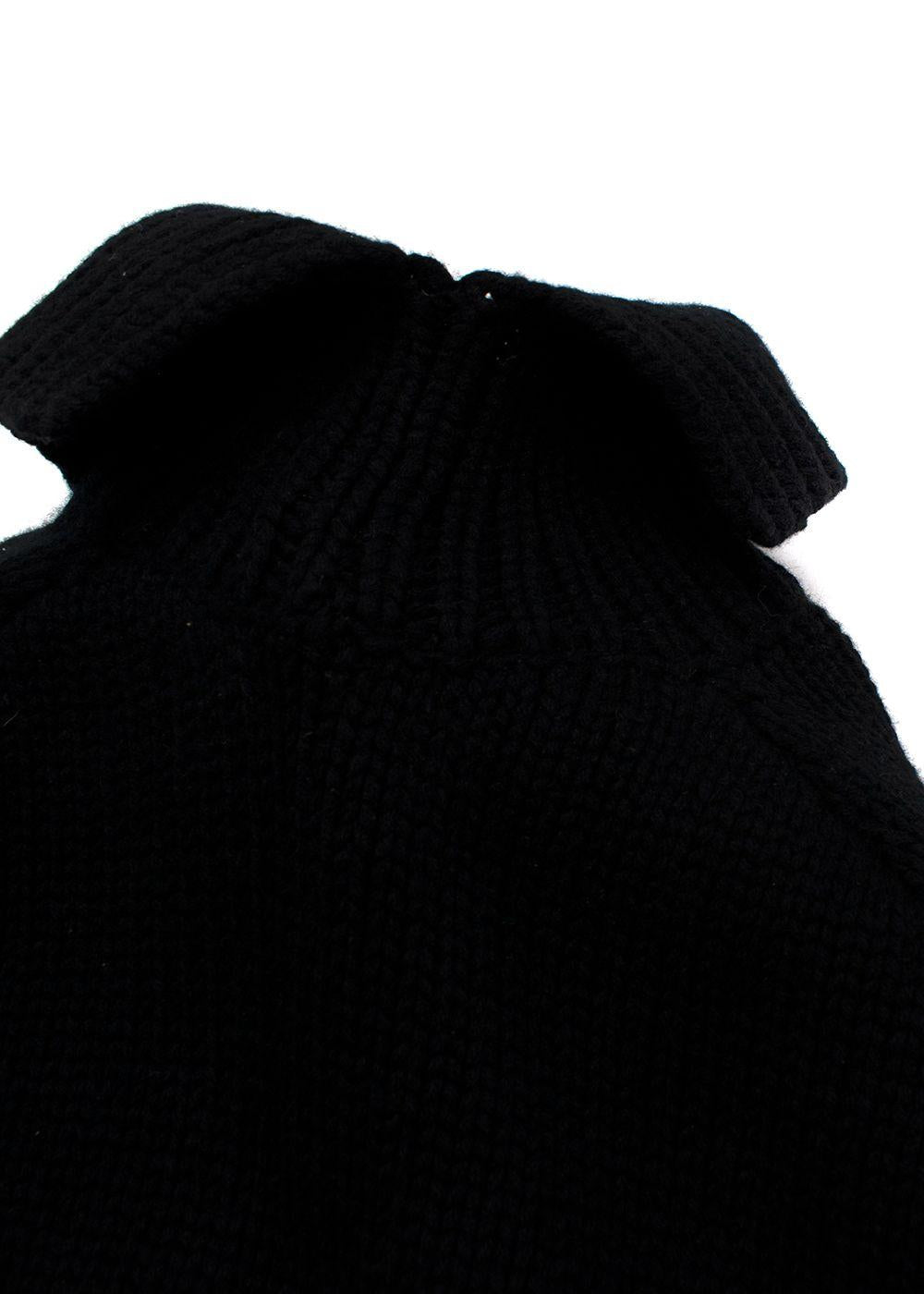 Black Merino Wool Roberta Jumper