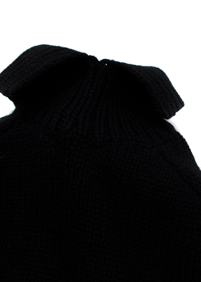 Black Merino Wool Roberta Jumper