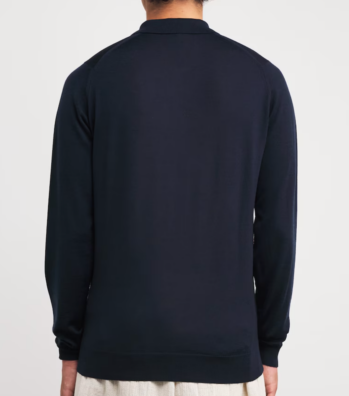 John Smedley Extra Fine Merino Long-Sleeve Herbie Polo Shirt