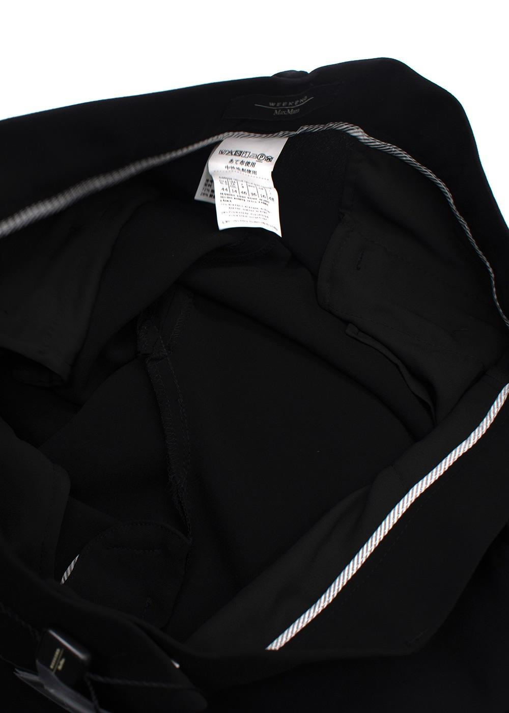 Weekend MaxMara Black Wide Leg Trousers