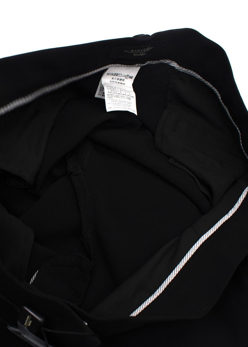 Weekend MaxMara Black Wide Leg Trousers
