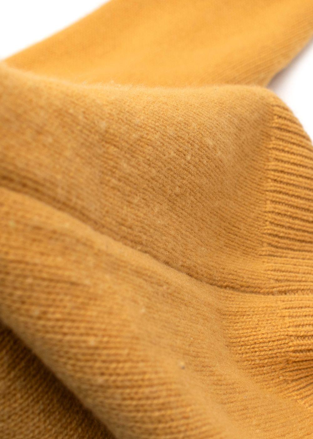 Reformation Mustard Cashmere Knitted Rollneck