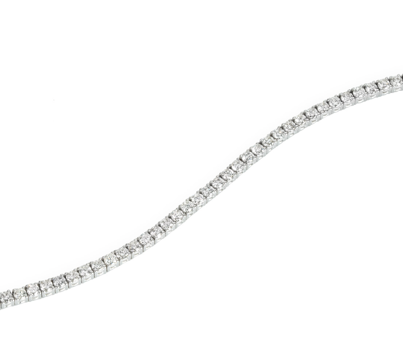 18ct White Gold Diamond Tennis Bracelet