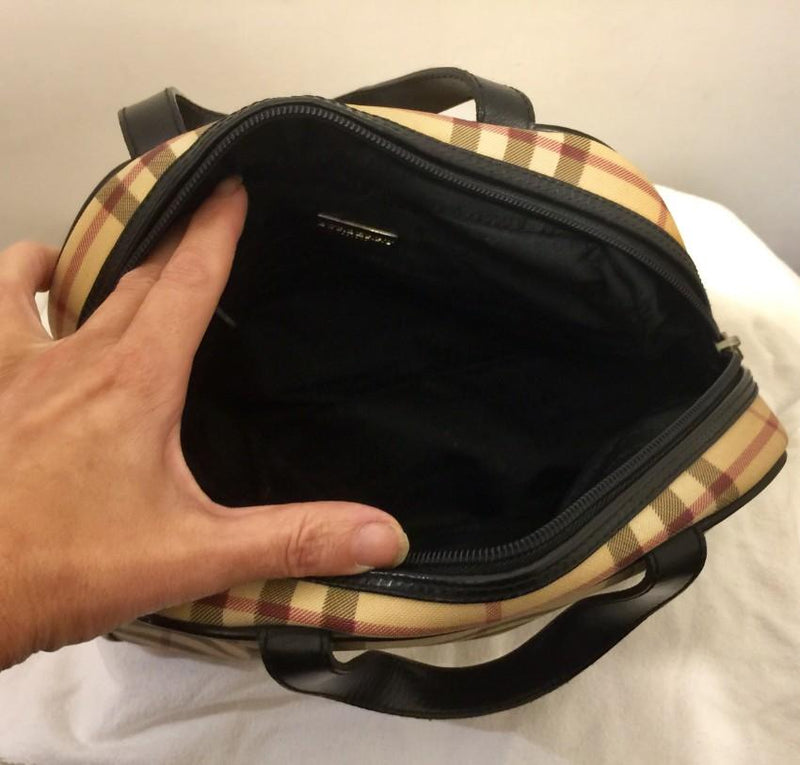 Burberry Vintage Nova Check Coated Canvas Tote