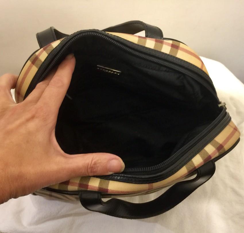 Burberry Vintage Nova Check Coated Canvas Tote