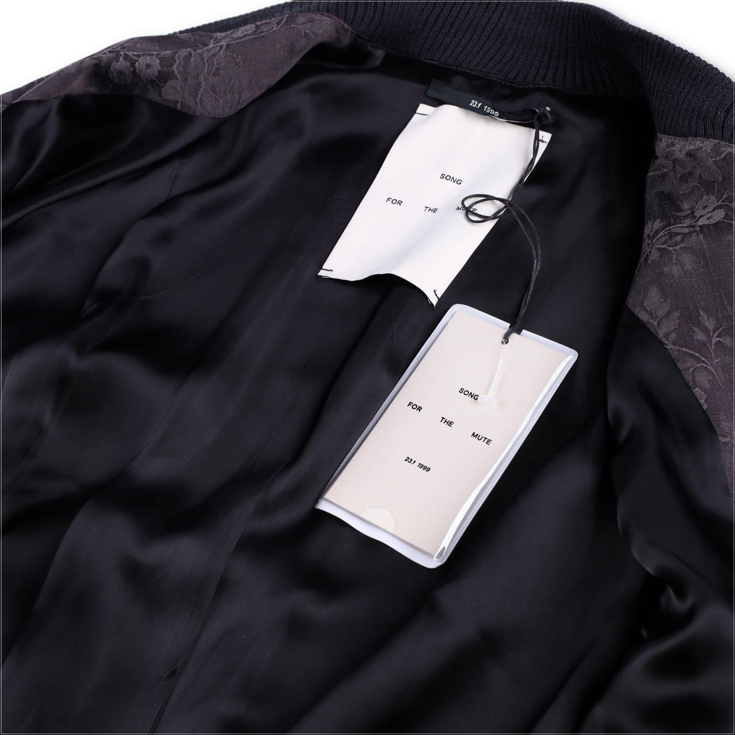 Song For The Mute Embroidered Floral Bomber Jacket