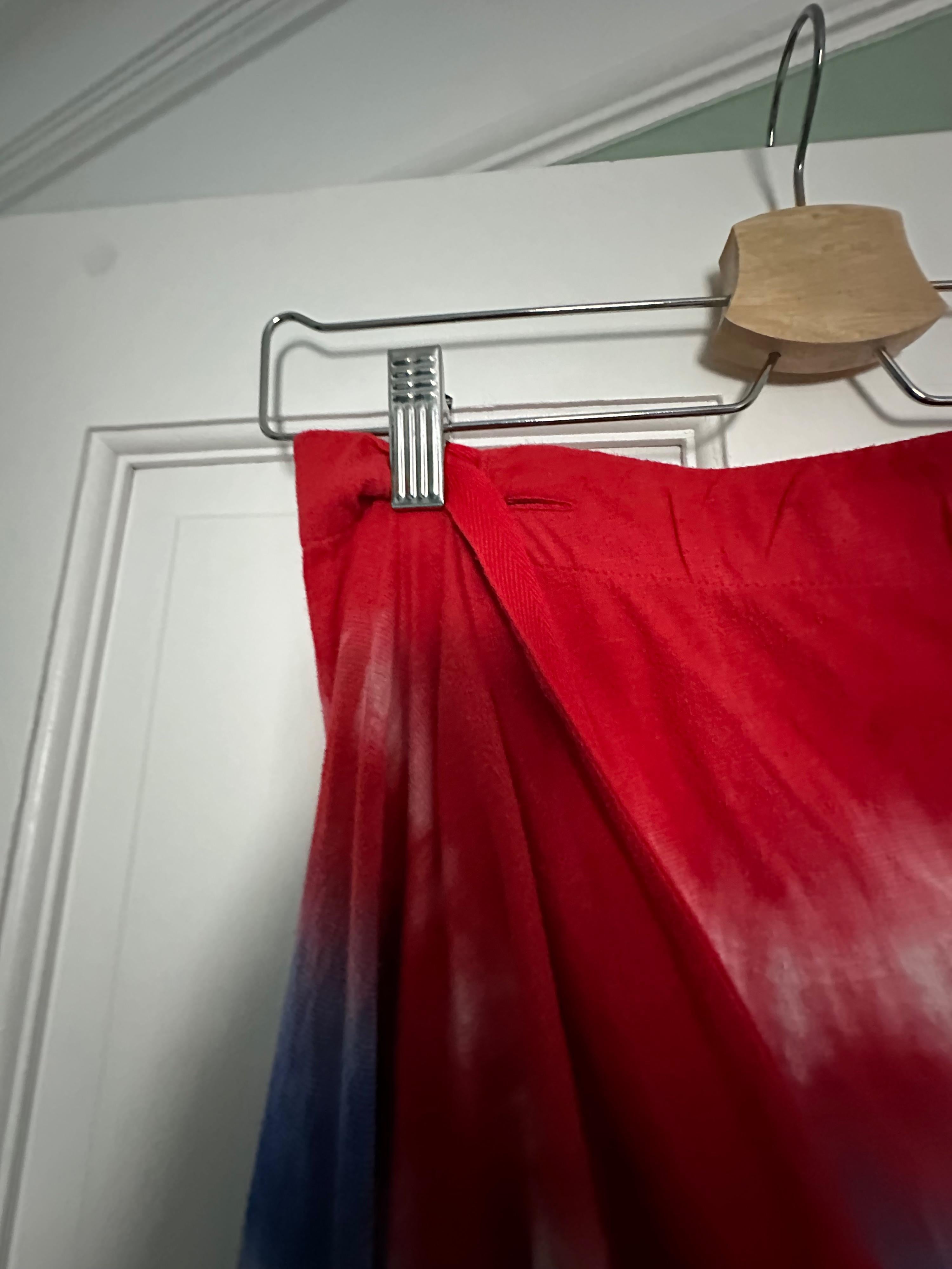Loewe Paula’s Ibiza red & blue tie dye top and skirt