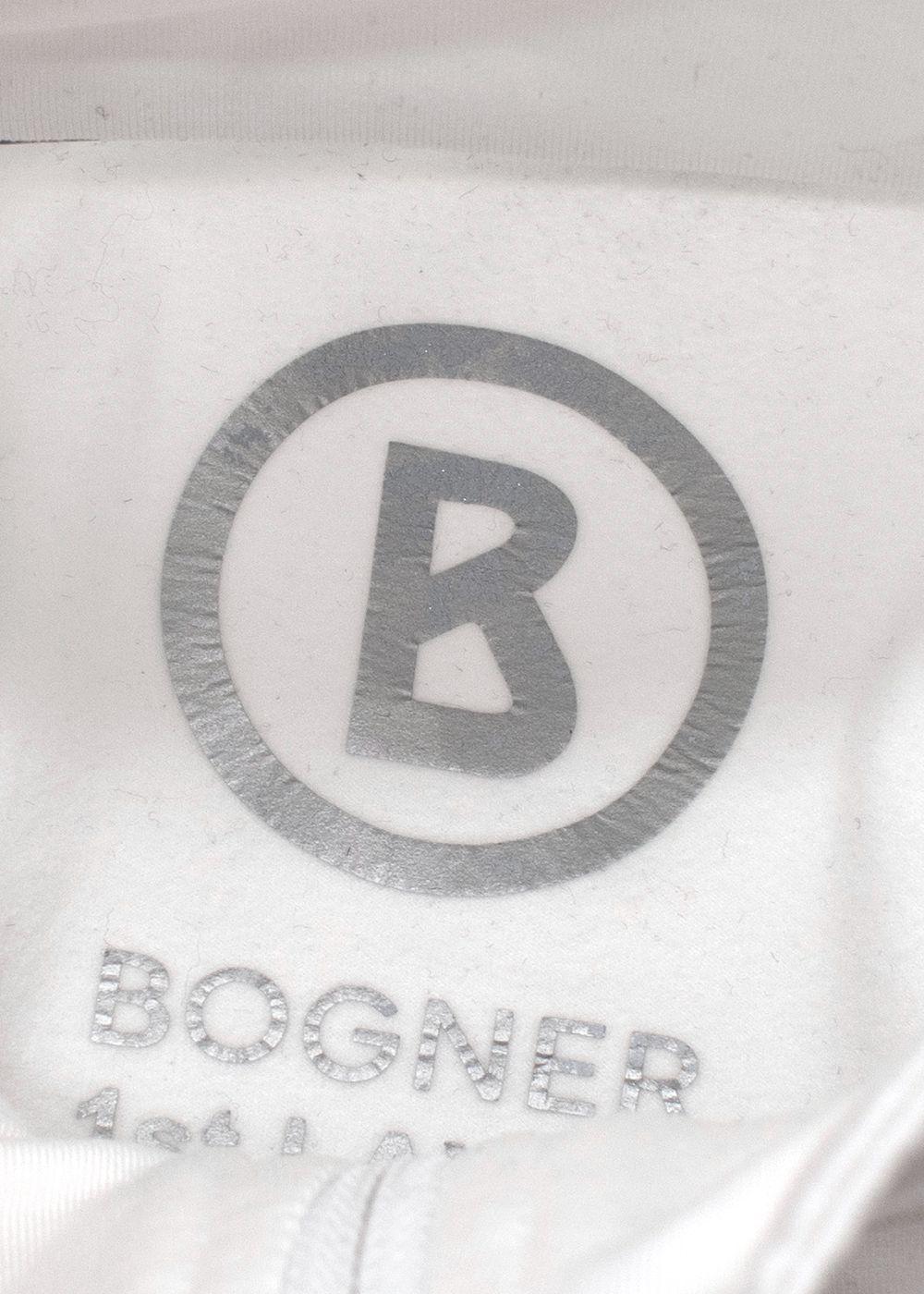 Bogner White Quarter Zip Logo Baselayer