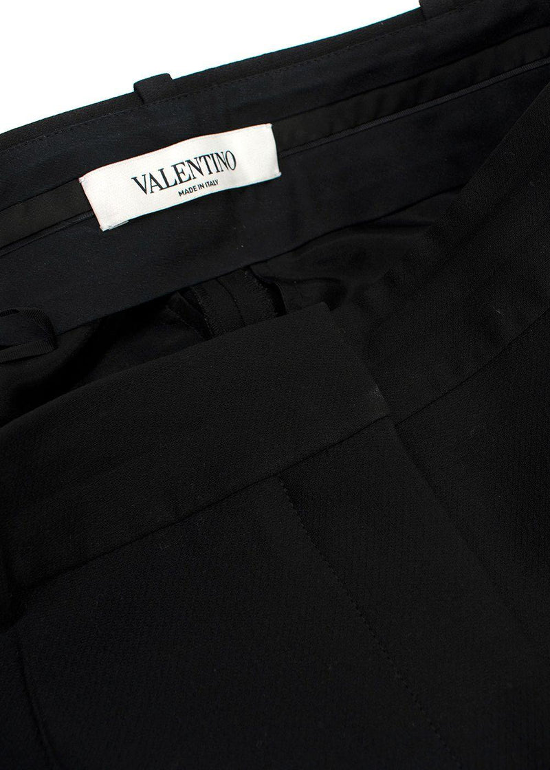 Valentino Black Tailored Cropped Trousers