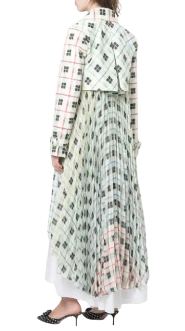 Silvia Tcherassi Birdie Printed Trench Shift Dress