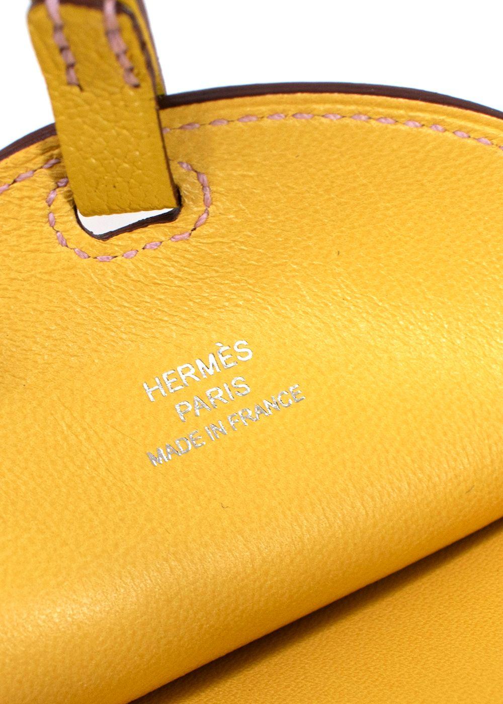 Hermes Yellow In-the-Loop Phone To Go Pouch