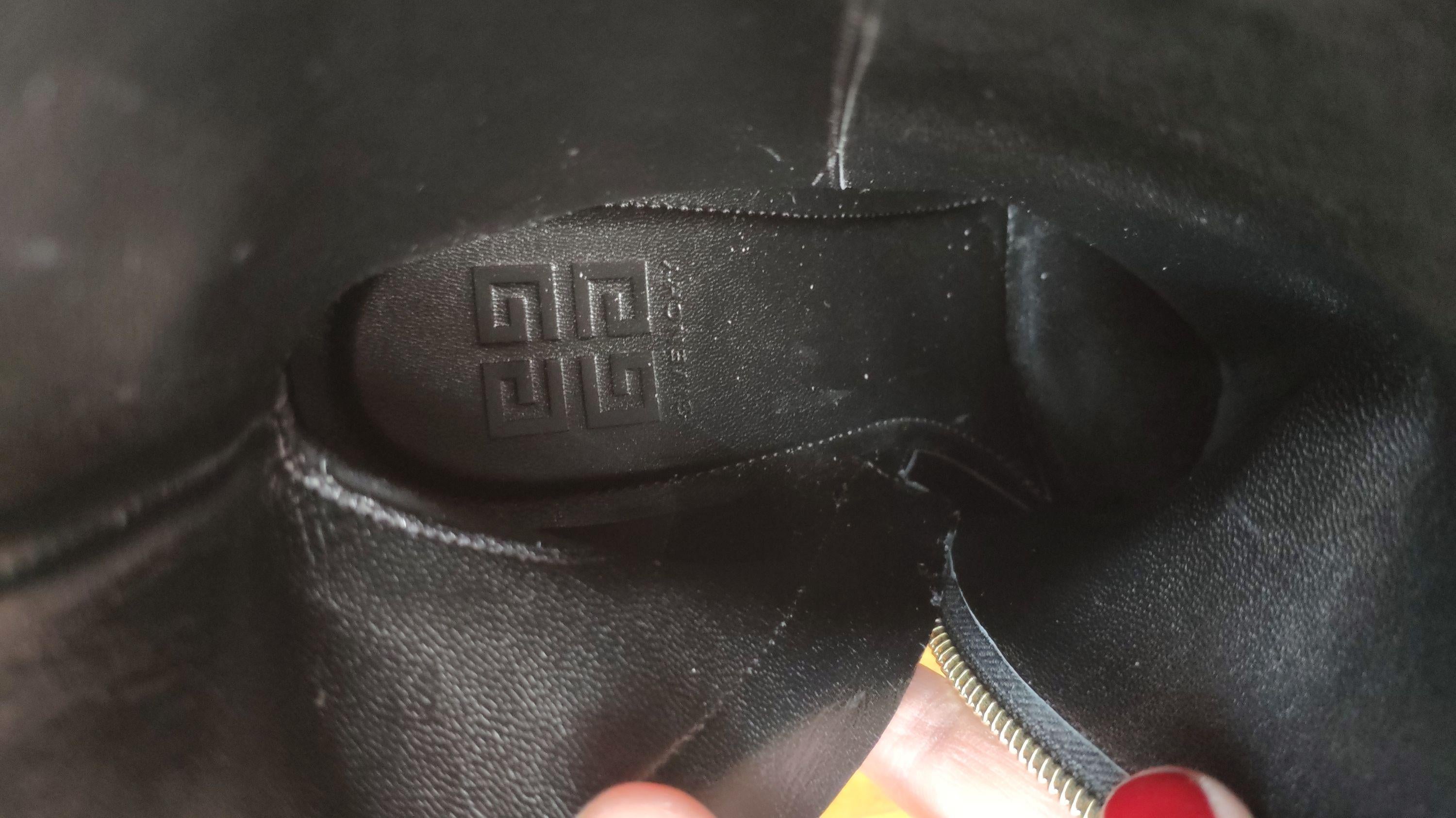 Givenchy Black Leather G Cube Ankle Boots