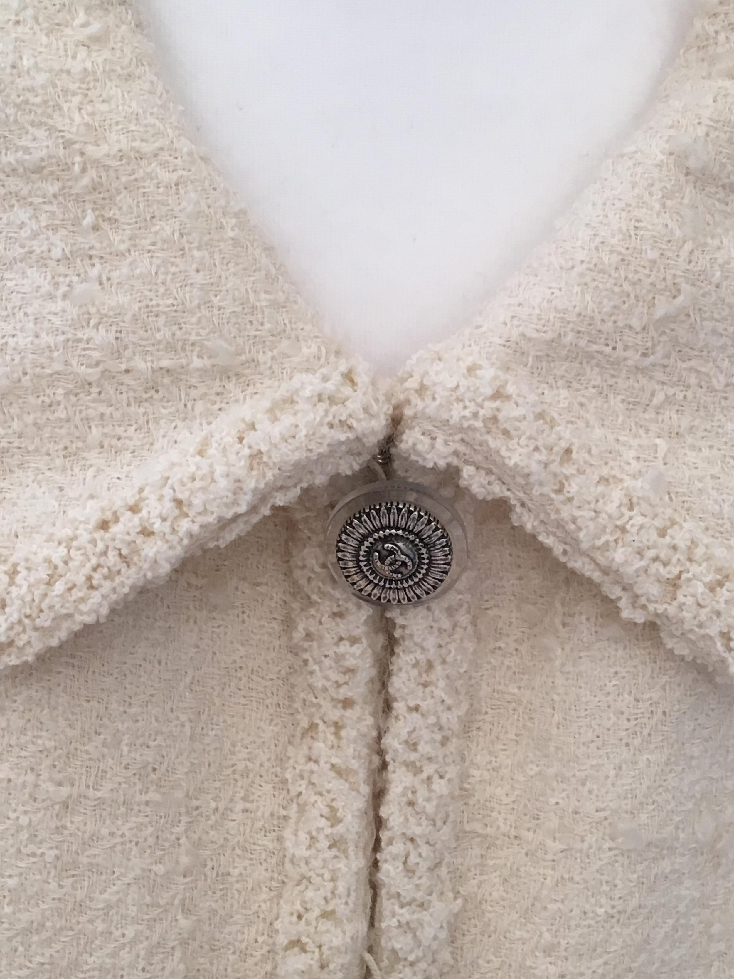 Chanel Cream Tweed Jacket