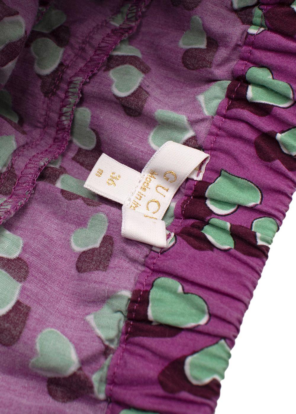 Gucci Kids Purple Ruffle Tiered Mini Skirt