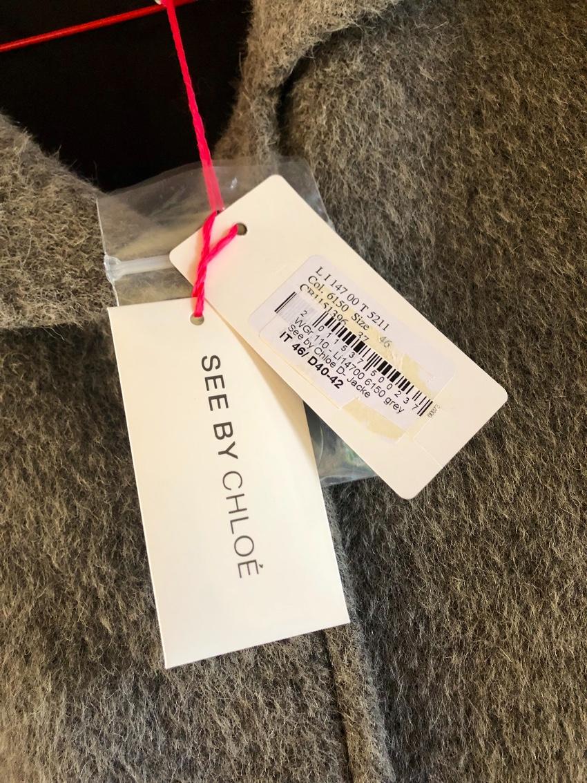 See by Chloe grey coat