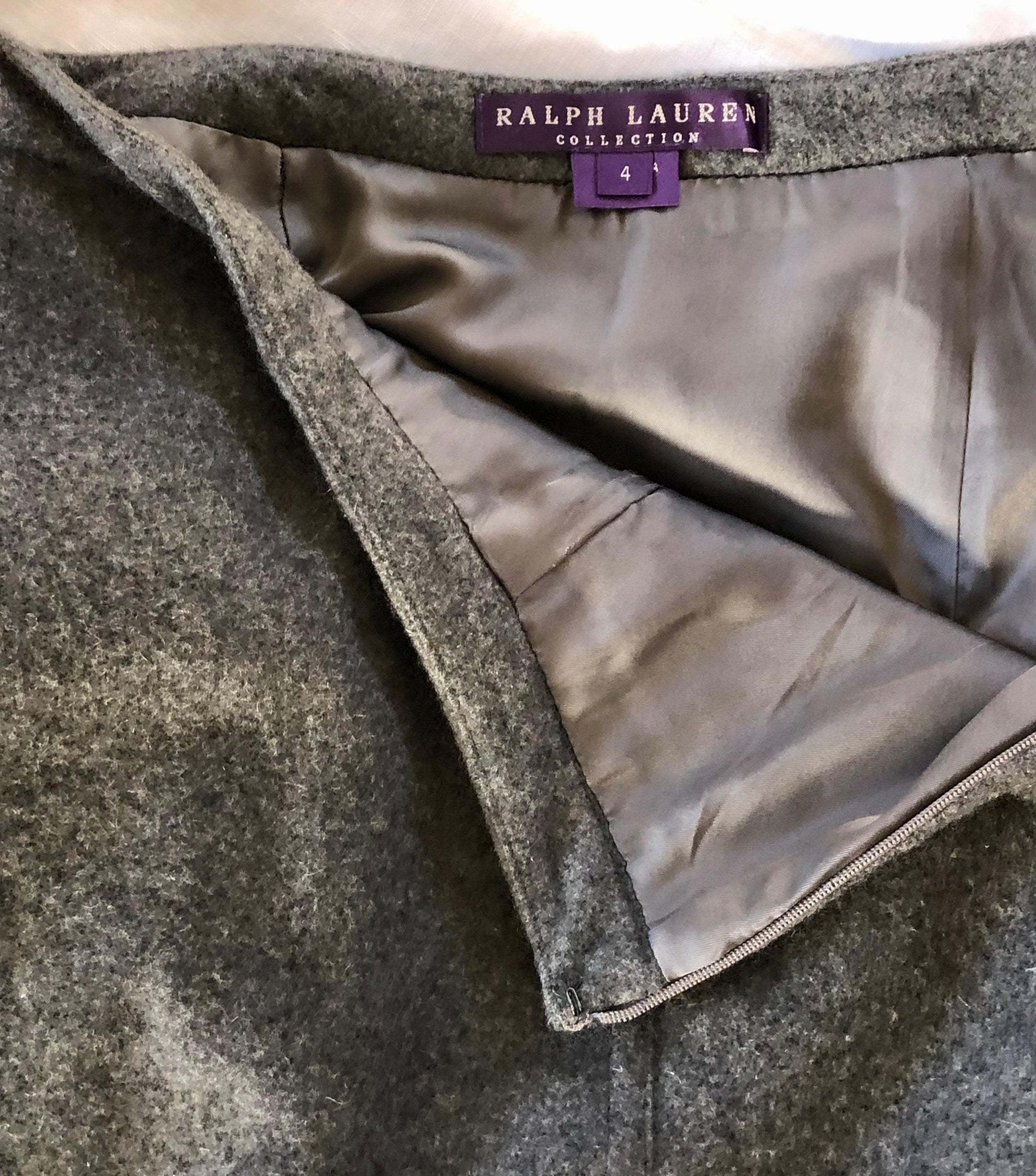 Collection Grey Cashmere Skirt