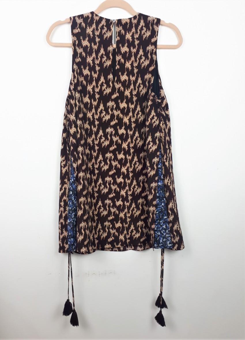 Elizabeth and James Ikat Print Dayne Dress