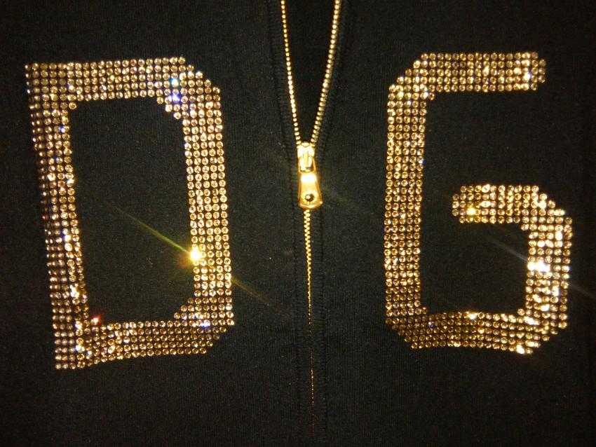 Dolce & Gabbana zip fronted cardigan with DG logo