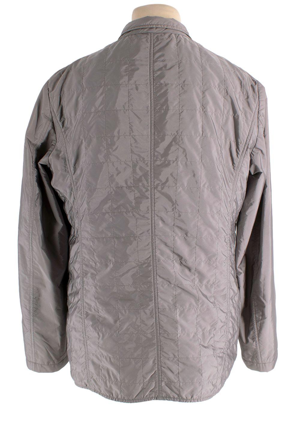 Canali Grey Quilted Jacket