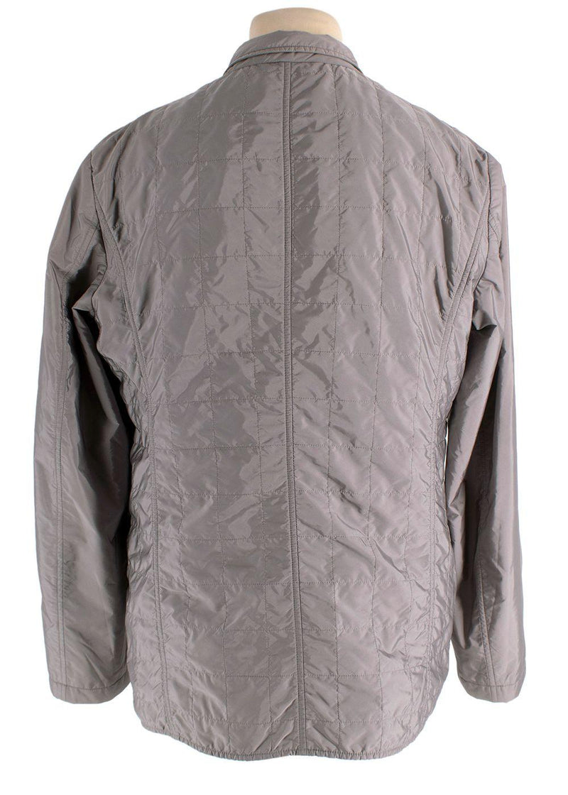 Canali Grey Quilted Jacket
