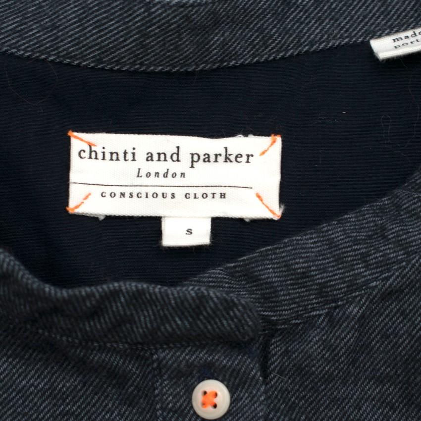 Chinti and Parker Blue Denim Flannel Organic Cotton Shirt