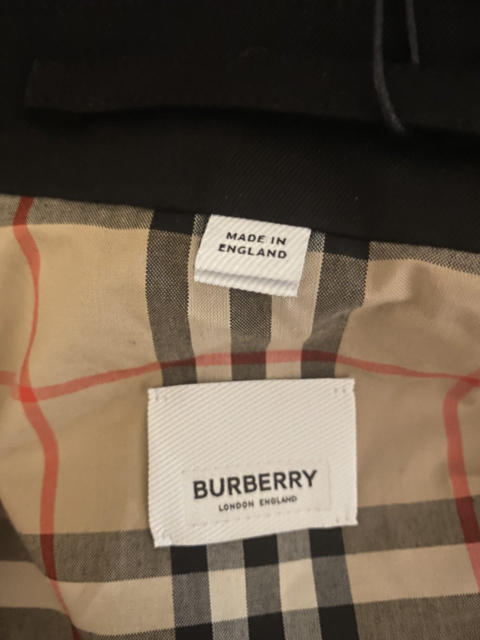Burberry Black Cotton Gabardine Car Coat