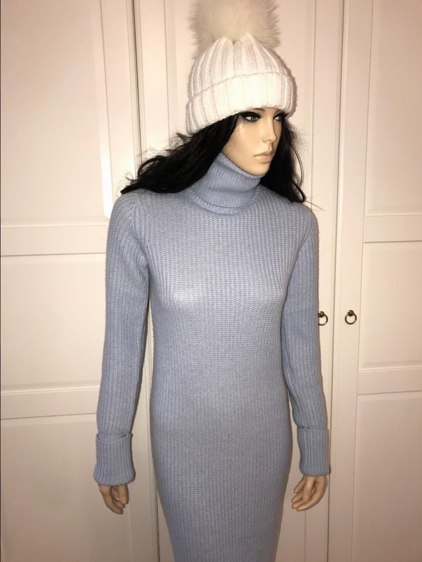 Loro Piana Baby Cashmere Knit Roll Neck Dress
