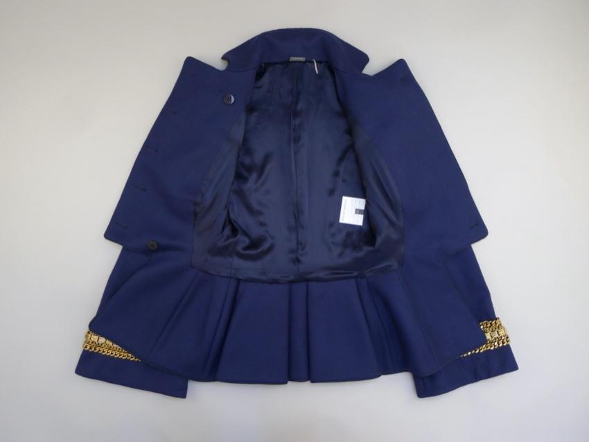 Alexander McQueen Blue Military Double Breasted Jacket