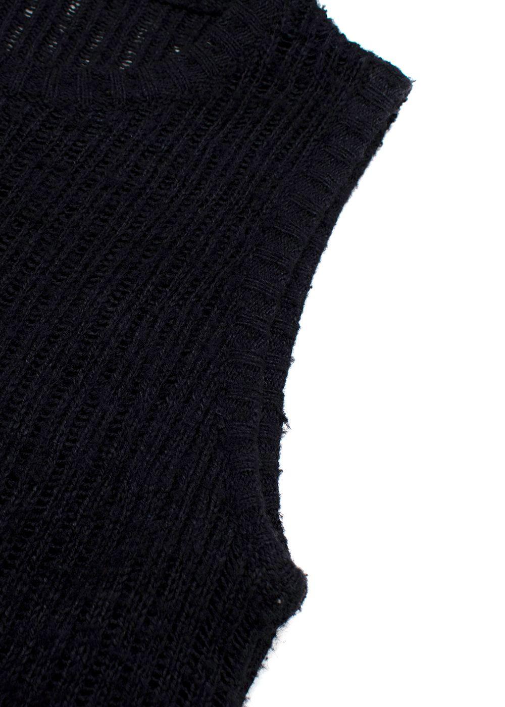 The Row Navy Knitted Tank Maxi Dress