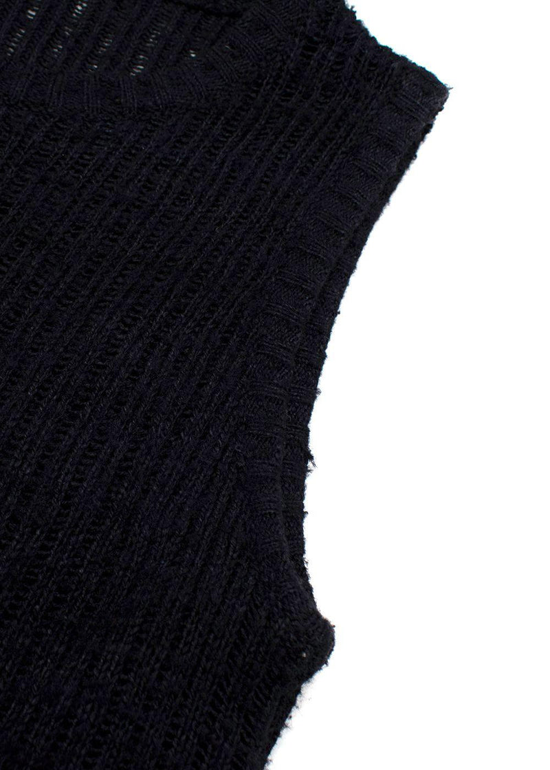 The Row Navy Knitted Tank Maxi Dress